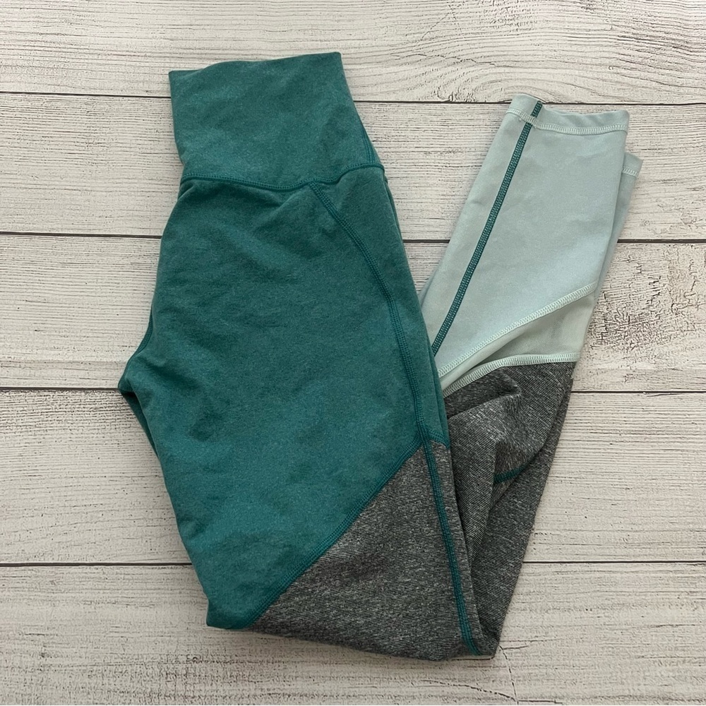 Aerie Womens Leggings Teal - Size Small